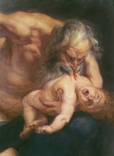 Saturn Devouring his Son (detail) by Peter Paul Rubens